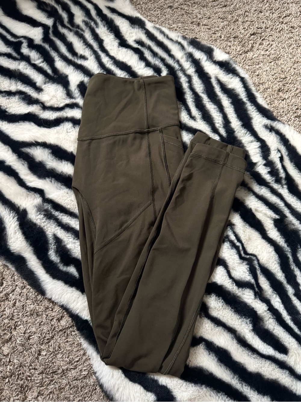 lululemon athletica Olive Green High-Rise Leggings